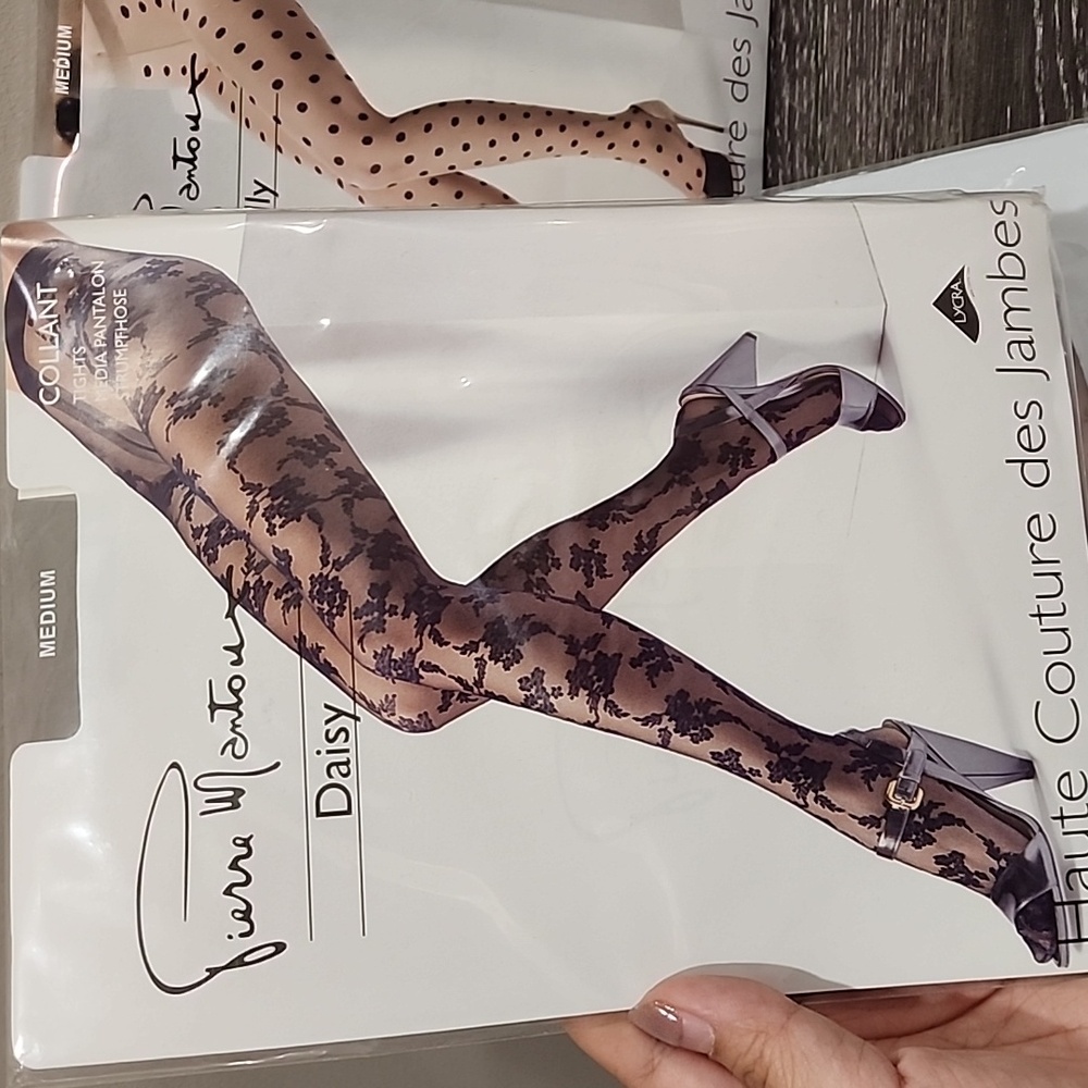 Pierre Mantoux Medium Patterned Tights Set - Picture 2 of 9